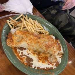 Cactus Cantina - Downtown Pensacola signature dishes Chimichanga PlateFajitasChicken California Burrito